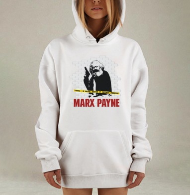 MARX PAYNE, Hoodie Mjhigh Dig, оверсайз, утепленная