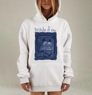 Глубокая интроспекция и самопознание внутри меня, Hoodie Mjhigh Dig, оверсайз, утепленная