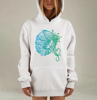 Shrimp, Hoodie Mjhigh Dig, оверсайз, утепленная