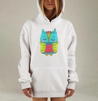 Совушк, Hoodie Mjhigh Dig, оверсайз, утепленная