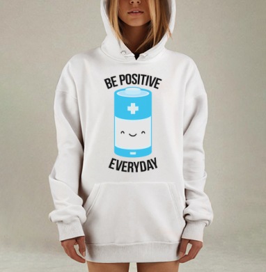ТОЛЬКО ПОЗИТИВ!, Hoodie Mjhigh Dig, оверсайз, утепленная