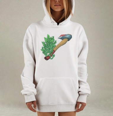 Топор, Hoodie Mjhigh Dig, оверсайз, утепленная