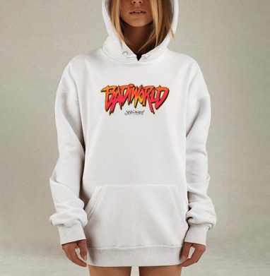 Бади красный, Hoodie Mjhigh Dig, оверсайз, утепленная