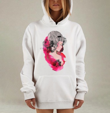 Baroque, Hoodie Mjhigh Dig, оверсайз, утепленная