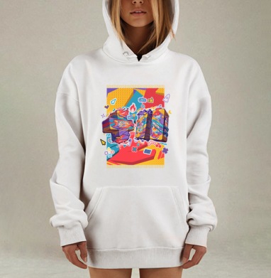 Yal  / Яль, Hoodie Mjhigh Dig, оверсайз, утепленная