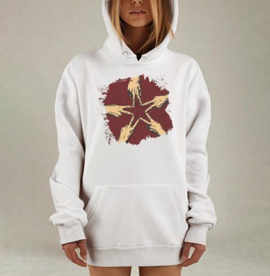 Звезда, Hoodie Mjhigh Dig, оверсайз, утепленная
