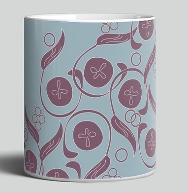 Изящный винтажный растительный орнамент Floral Pattern / Цветочный узор - Магазин футболок mastoidishka - Дизайнерские принты