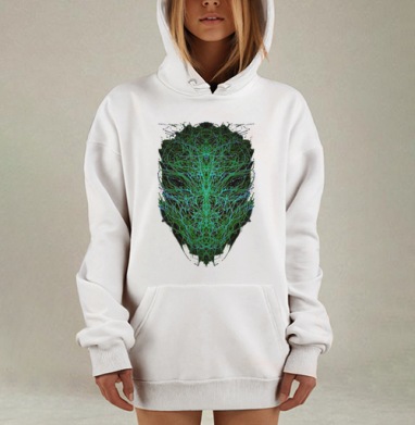 Алиен тим, Hoodie Mjhigh Dig, оверсайз, утепленная