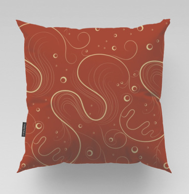 Elegant abstract flow / Элегантный узор для вашего дома и интерьера, Подушка велюр плюшевая 45х45