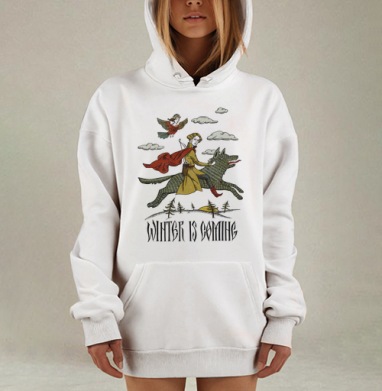 Винтер из коминг, Hoodie Mjhigh Dig, оверсайз, утепленная