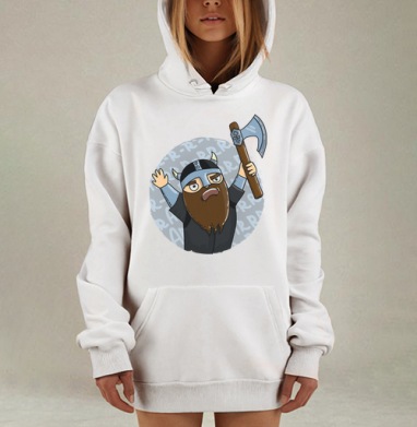 Викинги   (муж.), Hoodie Mjhigh Dig, оверсайз, утепленная