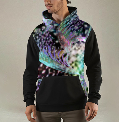 Неоновый танец тропиков запах блеск voile shimmer print trend 2021, Толстовка мужская Regular 3D