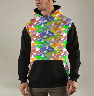 Лисья стая, Толстовка мужская Regular 3D