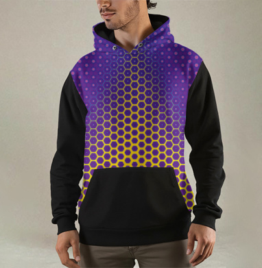 Медовый паттерн, Толстовка мужская Regular 3D