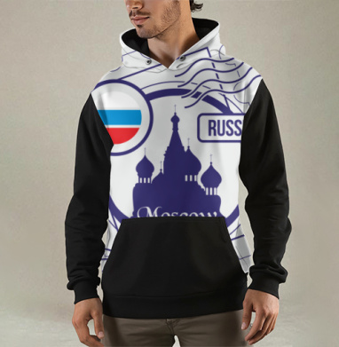 Москва и Россия, Толстовка мужская Regular 3D
