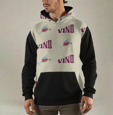 Вино, Толстовка мужская Regular 3D
