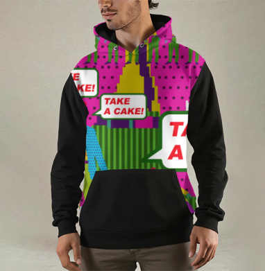Возьми пироженку, Толстовка мужская Regular 3D