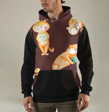 Кошачий микс, Толстовка мужская Regular 3D
