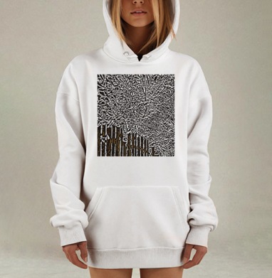 Заснеженное зимнее дерево над деревянным забором зимой, Hoodie Mjhigh Dig, оверсайз, утепленная