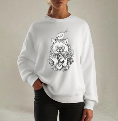 Голова собаки с символами темноты и свободы - Oh, what a store
