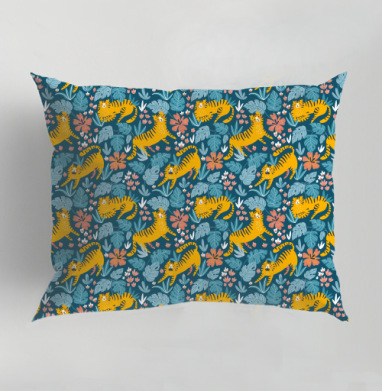 Тигра под монстерой - Designed by Alenka Karabanova 