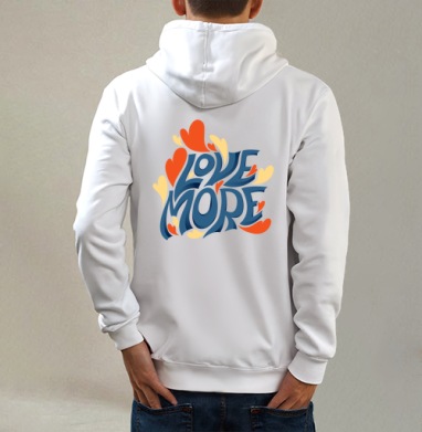 Яркая футболка с надписью Love More и сердцами - Hbitik Pics