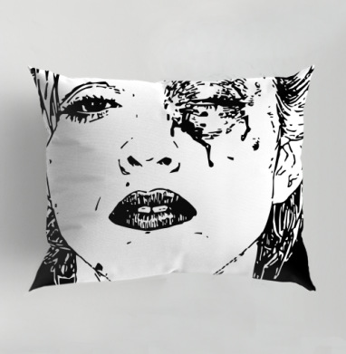 Crystal_castles_Black_Eye, Подушка декоративная 50х70 см
