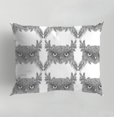 OLD OWL / СТАРАЯ СОВА, Подушка декоративная 50х70 см