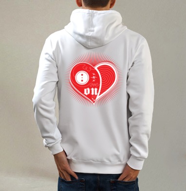 WE ARE ONE            (жен.), Толстовка на молнии, печать на спине. муж. белая v3 320гр