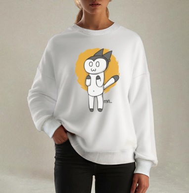 Симпатичный котик Пэп забавный милый kawaii спокойный мультяшный - PSYKOSH