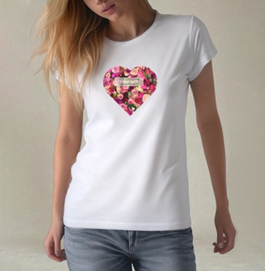 Beautiful Heart of Roses / Красивое сердце роз эта девочка может все - Уютные принты