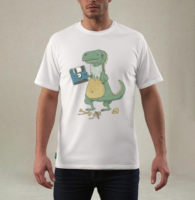 Dino, Футболка мужская REGULAR белая