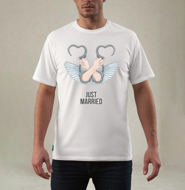 Just Married, Футболка мужская REGULAR белая