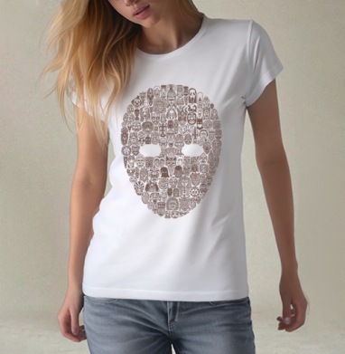 Maskarad, Футболка женская белая 180гр