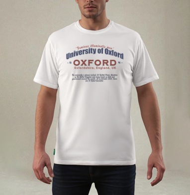 University of Oxford академический престиж и интеллектуальный вес, Футболка мужская REGULAR белая