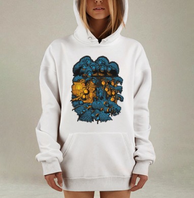 Дарт Вейдер считает овец для крепкого сна, Hoodie Mjhigh Dig, оверсайз, утепленная