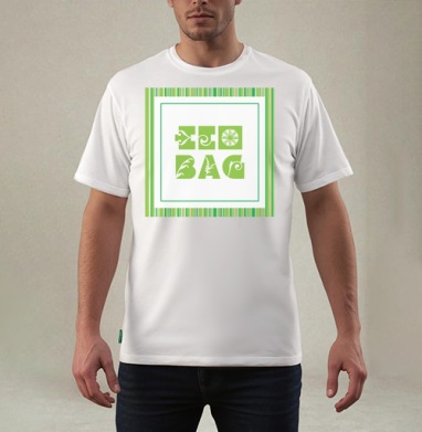 Eco bag  / Эко-сумка, Футболка мужская REGULAR белая