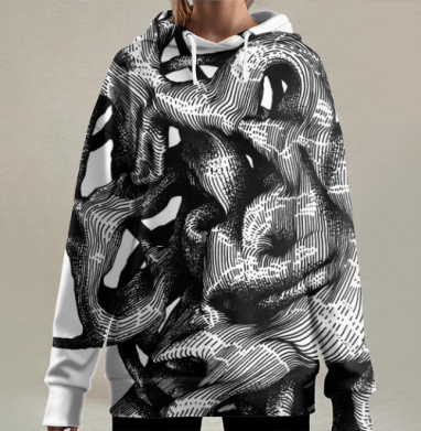 FUTUROOT 2, Hoodie Long Oversize 3D