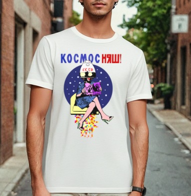 КОСМОС НЯШ, Футболка мужская Base белая