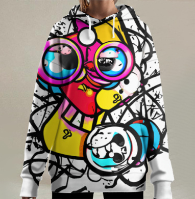 Крейзи Дудл, Hoodie Long Oversize 3D