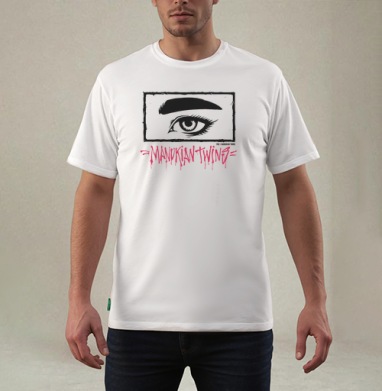 Manukian Twins Eye  / Глаза близнецов Манукян, Футболка мужская REGULAR белая