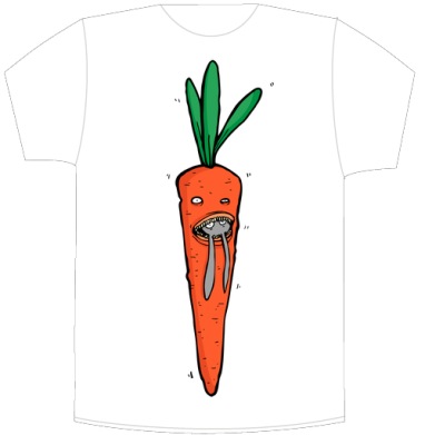 Carrot Predator Flip / Шокирующая морковка ест кроликов монстр морковка кролики - Своя футболка белая A5 (15 x 20 см), страница 8