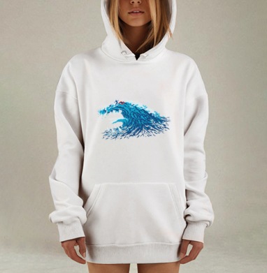 На холке Левиафана, Hoodie Mjhigh Dig, оверсайз, утепленная