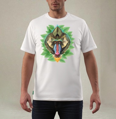 Павиан, Футболка мужская REGULAR белая