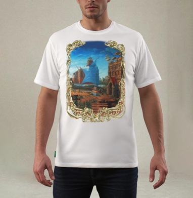 Переезд, Футболка мужская REGULAR белая