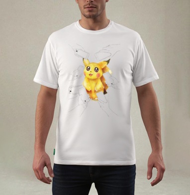 Pokemon, Футболка мужская REGULAR белая