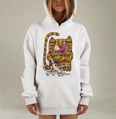 Badass Striped Cat / Дерзкий полосатый кот триумф инстинкта кошачьих - #футболки #майки #свитшоты #сумки #наклейки #постеры #подарки #радость