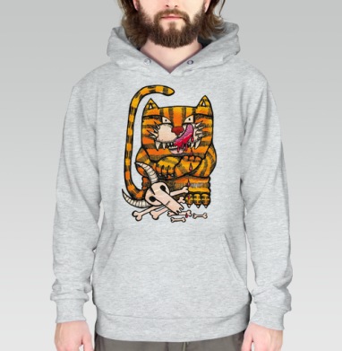 Badass Striped Cat / Дерзкий полосатый кот триумф инстинкта кошачьих - #футболки #майки #свитшоты #сумки #наклейки #постеры #подарки #радость