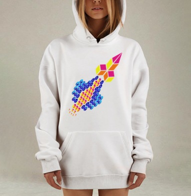 Simply rocket (Ракета), Hoodie Mjhigh Dig, оверсайз, утепленная