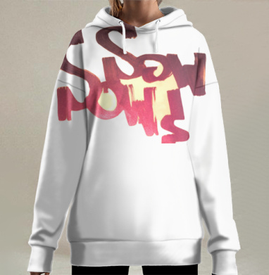 Красно розовое энергичное движение Swift Solutions, Hoodie Long Oversize 3D